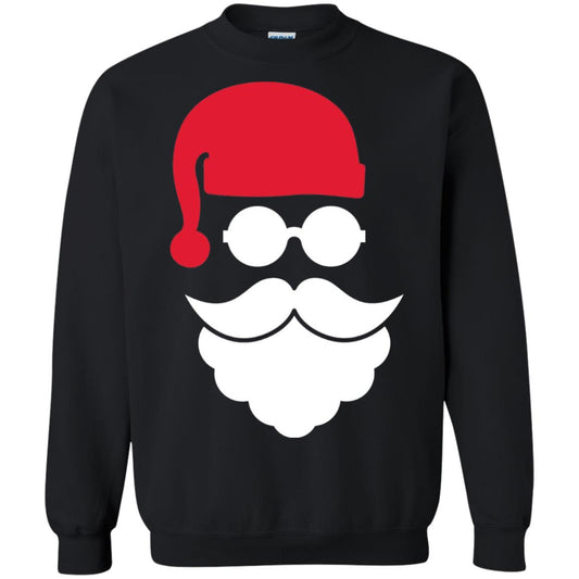 Christmas Shirt Santa Claus Face Black