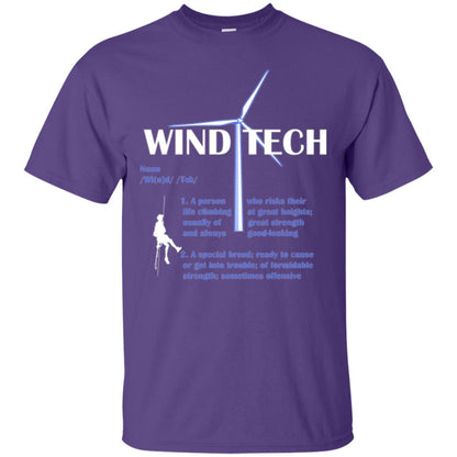 Wind Tech Definition T-shirt Purple