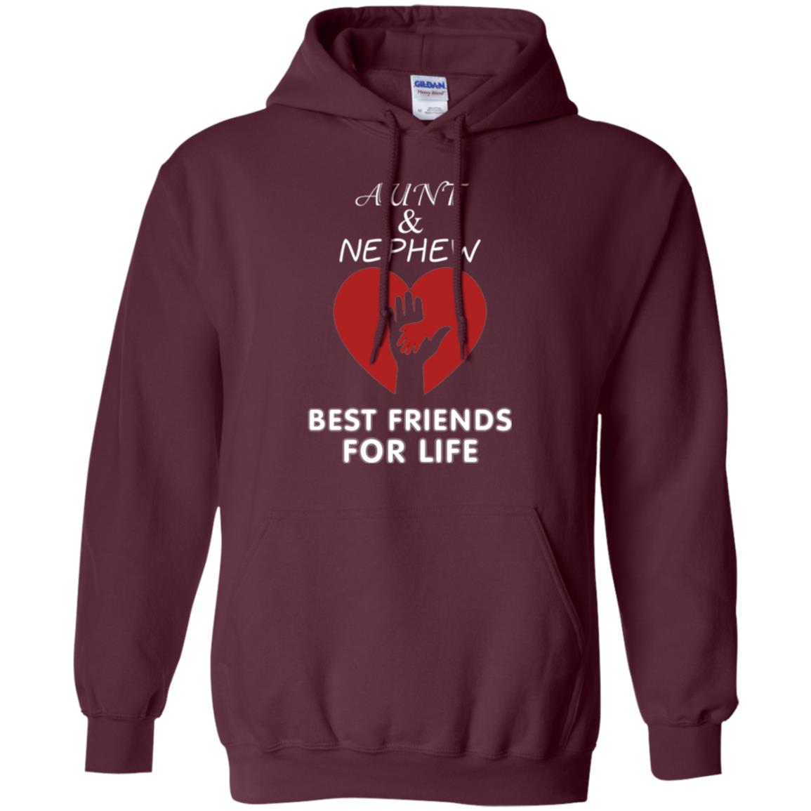 Family T-shirt Aunt And Nephew Best Friends For Life Maroon