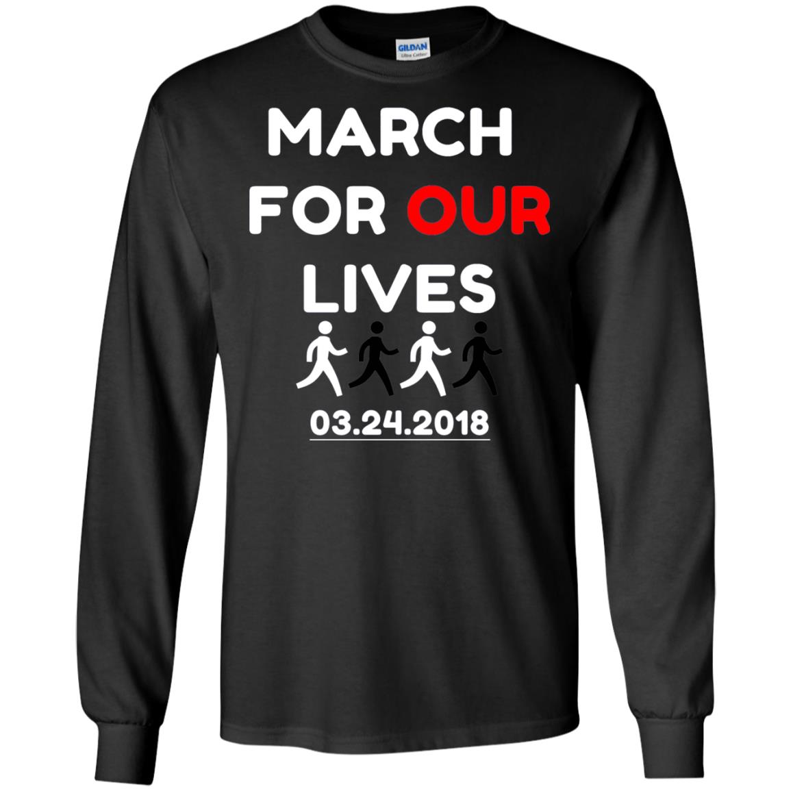 March For Our Lives Gun Control T-shirt Black