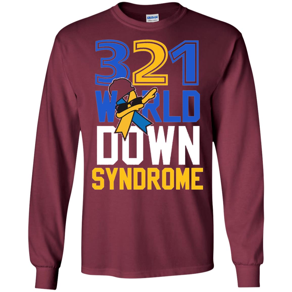 Awareness March 21 World Down Syndrome Day Shirt Maroon