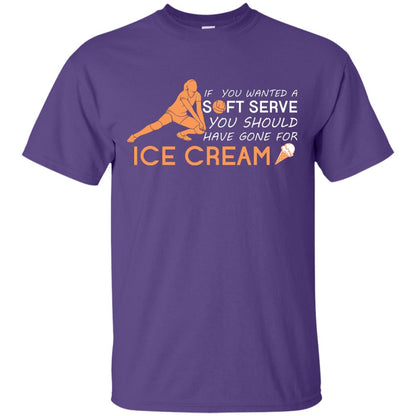 If You Wanted A Soft Serve You Should Have Gone For Ice Cream Cool Volleyball Shirt For Girls Purple