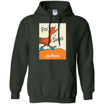 Dr. Seuss Fox In Socks Book Lover T-shirt Forest Green