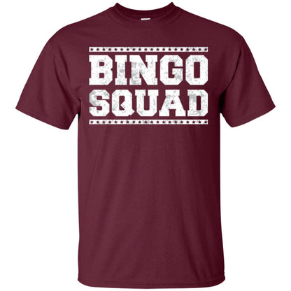 Bingo Squad Distressed Style Lucky Player T-shirt Maroon