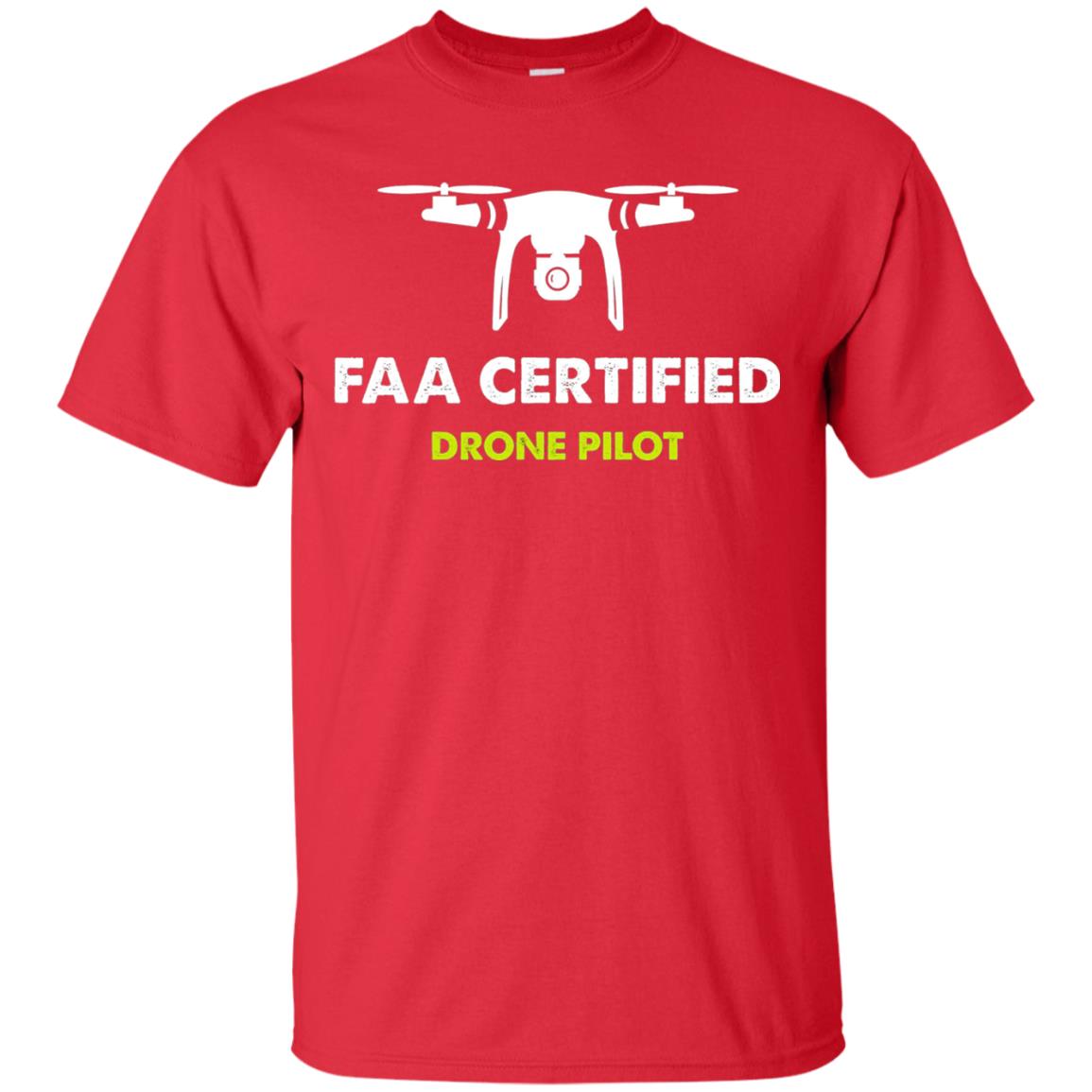 Faa Certified Drone Pilot T-shirt Red