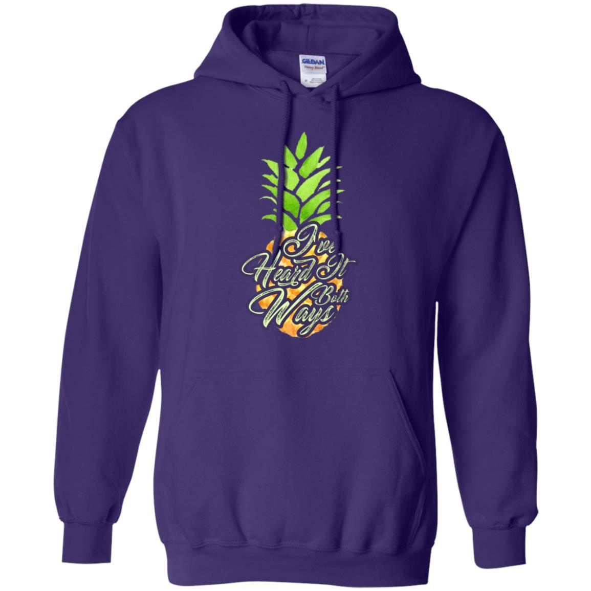 Pineapple T-shirt I've Heard It Both Ways Purple