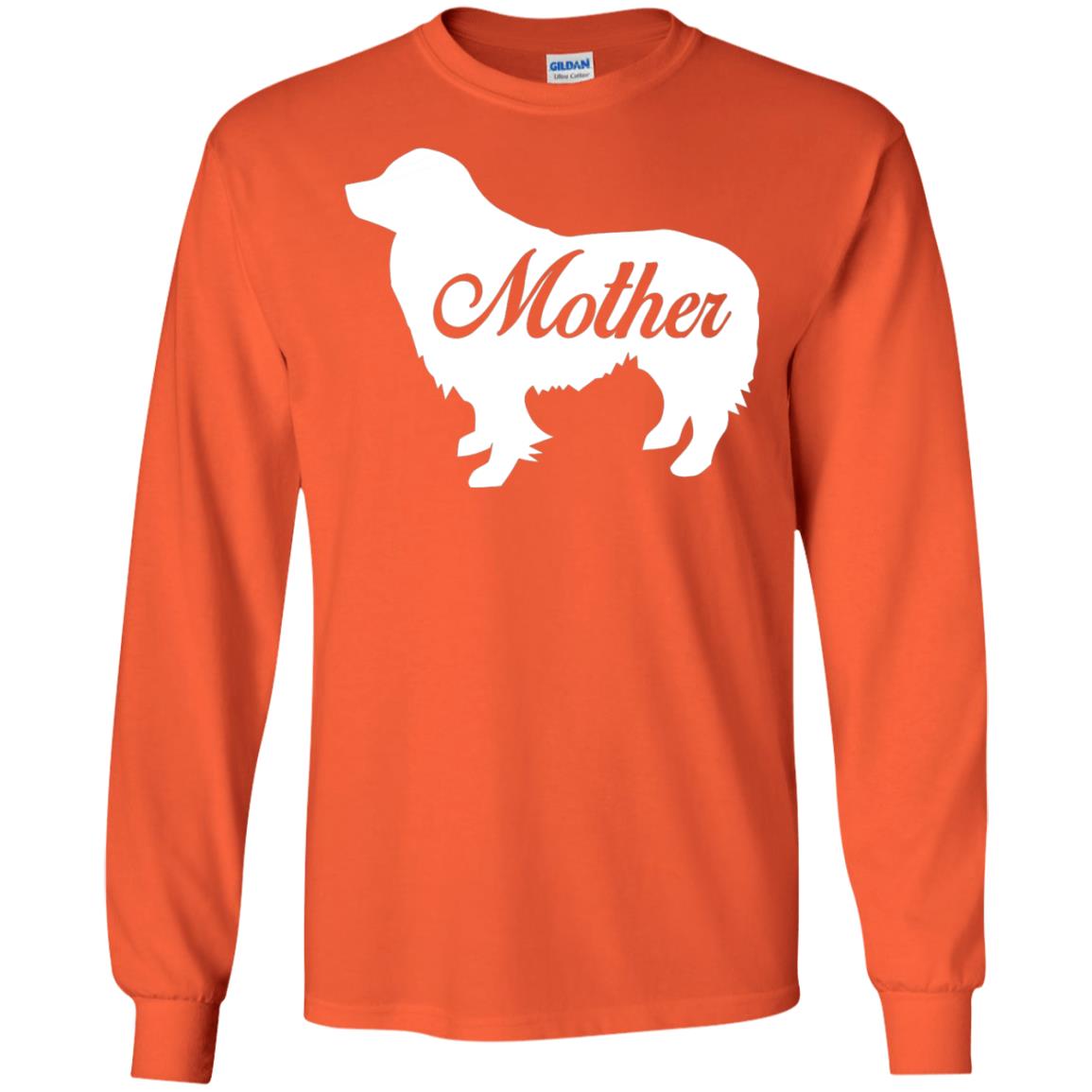 Border Collie Dog Mom T-shirt Orange