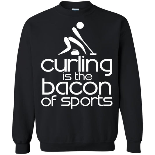Funny Curling Is The Bacon Of Sports T-shirt Black