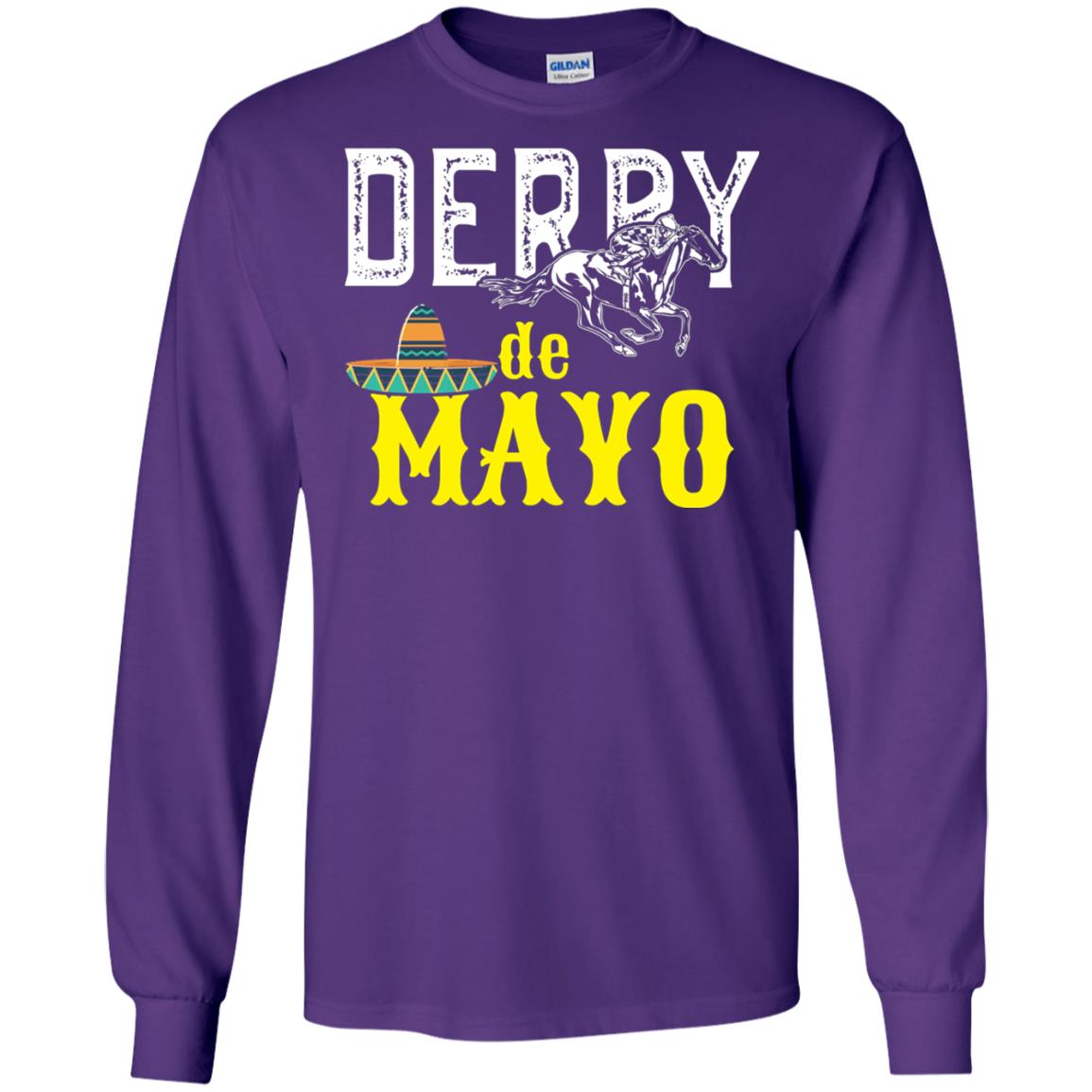 Cinco Derby De Mayo Horse Race Shirt Purple