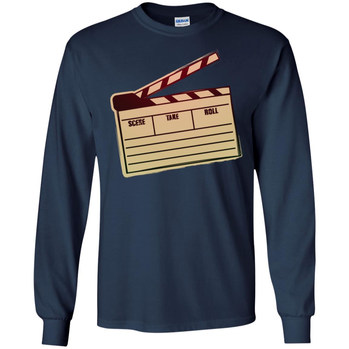 Movie Clapper Filmmaker Film Student Shirt Navy