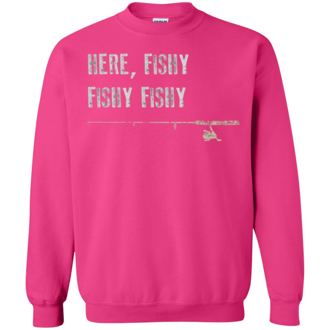 Fishing Lover T-shirt Here Fishy Fishy Heliconia