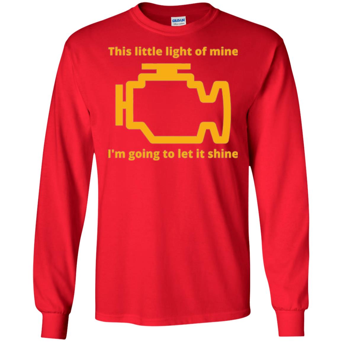This Little Light Of Mine - Check Engine Light T-shirt Red