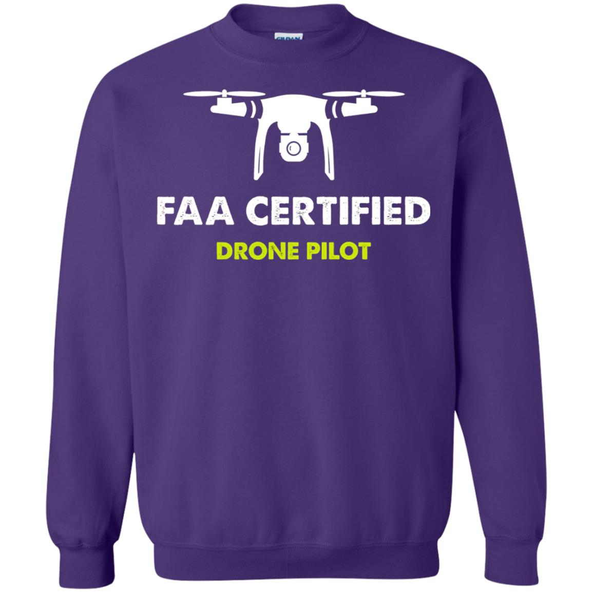 Faa Certified Drone Pilot T-shirt Purple