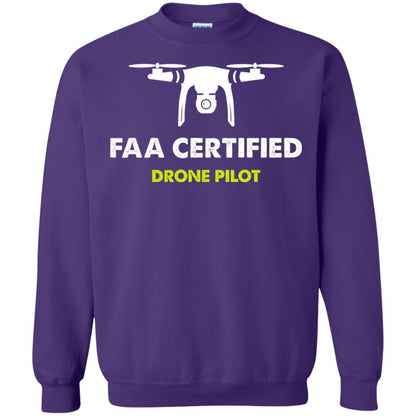 Faa Certified Drone Pilot T-shirt Purple