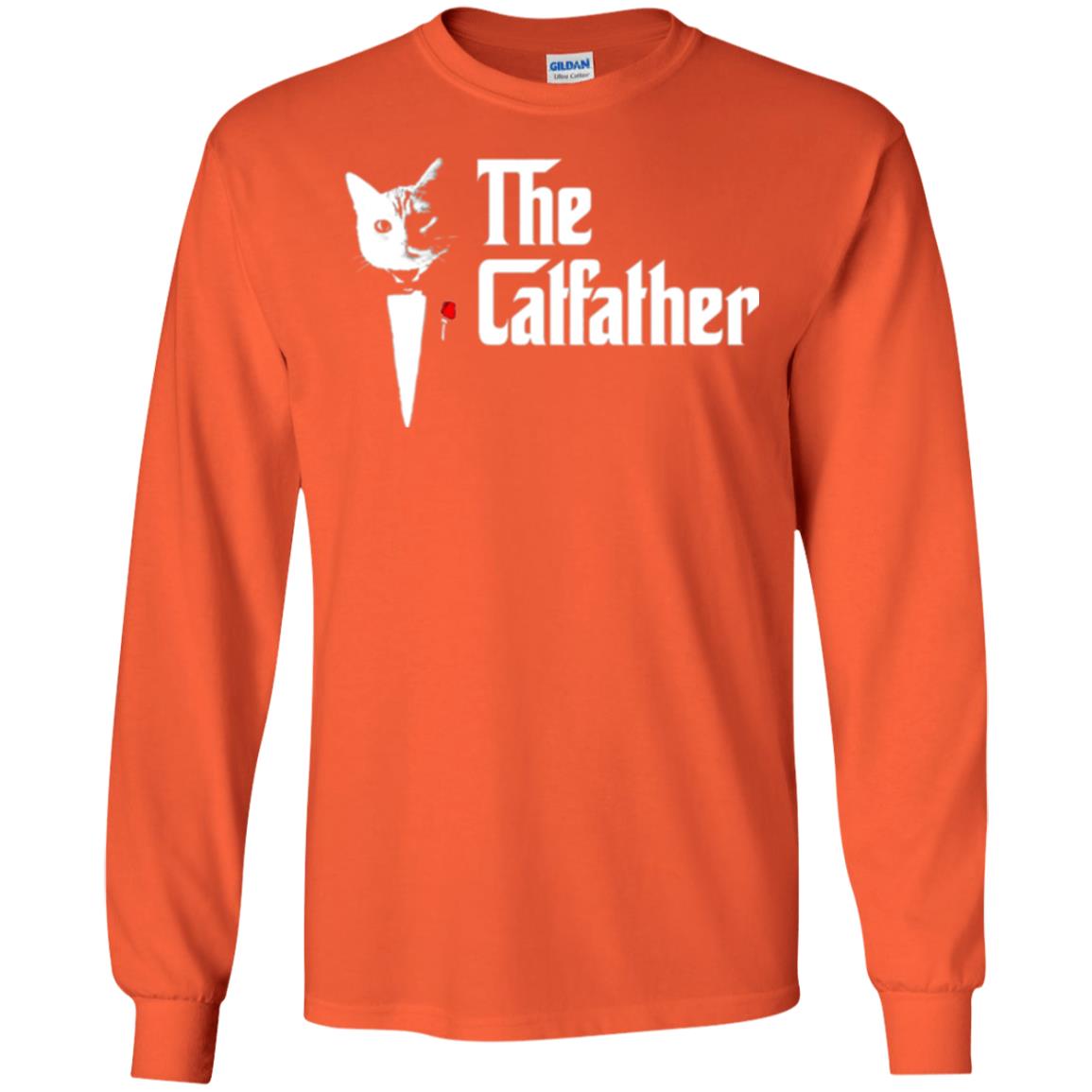 Daddy T-shirt The Catfather Orange