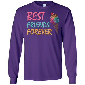 Best Friends Forever Ice Cream Lover T-shirtG240 Gildan LS Ultra Cotton T-Shirt