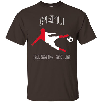 Soccer Lovers T-shirt Peru Russia In 2018 Dark Chocolate