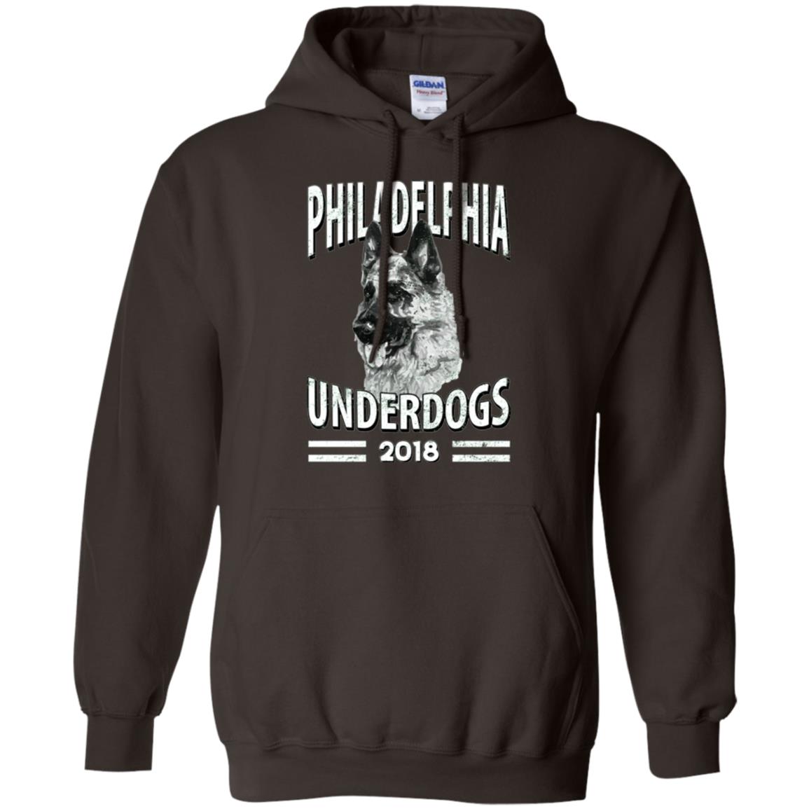 Dog Lover T-shirt Philadelphia Underdogs 2018 T-shirt Dark Chocolate