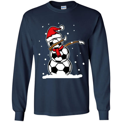 Christmas T-shirt Dabbing Snowman Ball Navy