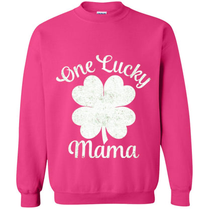 One Lucky Shamrock Mama St. Patrick's Day T-shirt Heliconia