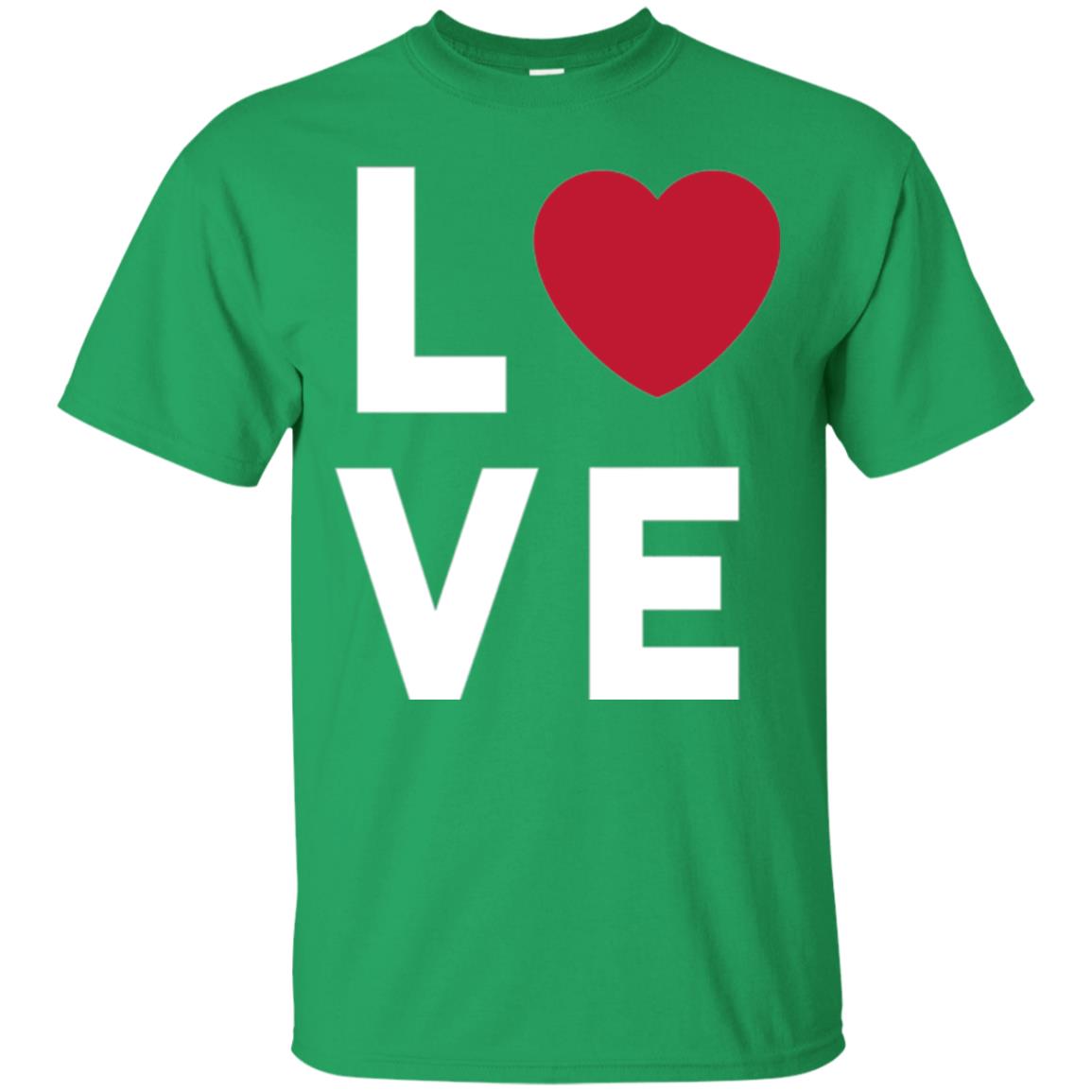 Love Heart T-shirt Irish Green