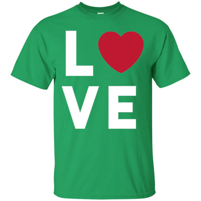 Love Heart T-shirt Irish Green