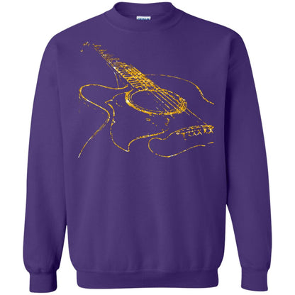 Guitar Gold Guitarist Gift Shirt For Mens Or Womens Purple