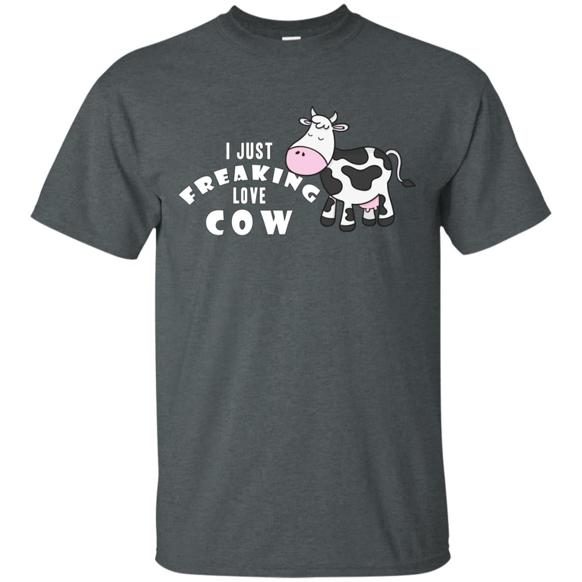 I Just Freaking Love Cow Shirt Dark Heather