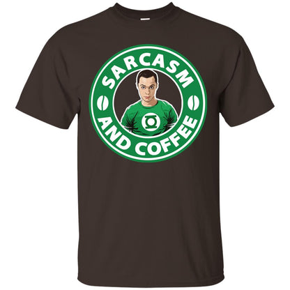 Sarcasm And Coffee T-shirt Dark Chocolate