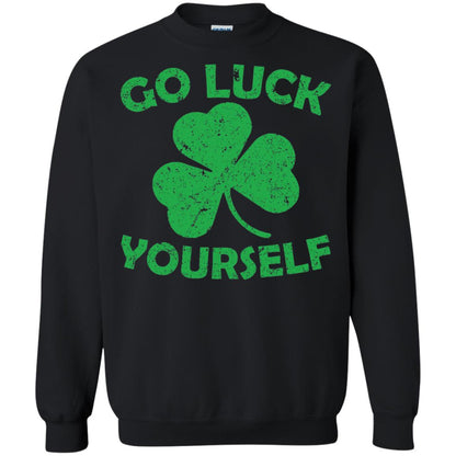 Go Luck Yourself St. Patrick_s Day T-shirt Black