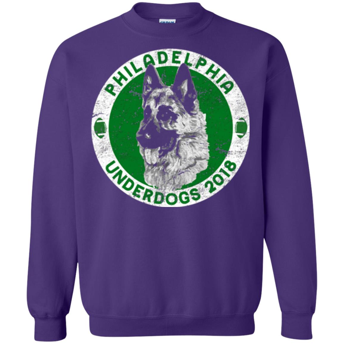 Dog Lover T-shirt Philadelphia Underdogs 2018 Distressed Purple
