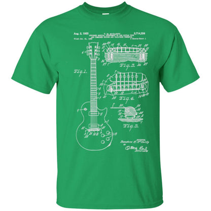 Guitar T-shirt Patent Print 1955 Irish Green