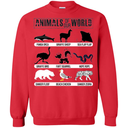 Save Animals Of Our World T-shirt Red