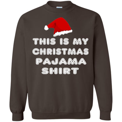 Christmas T-shirt This Is My Christmas Pajama Shirt Dark Chocolate