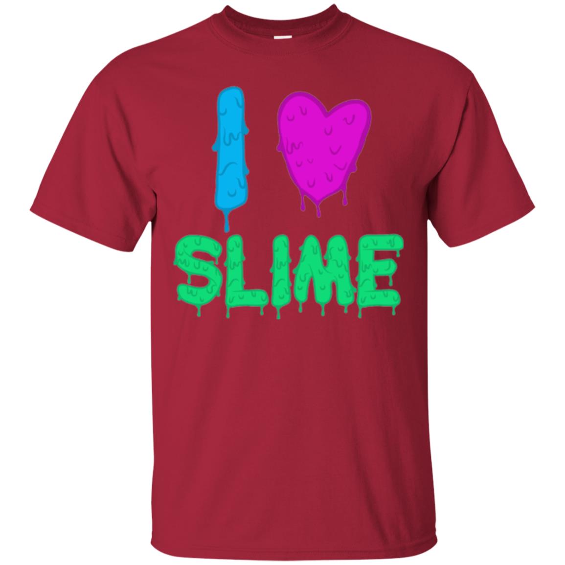 I Love Slime T-shirt Slime Lovers Cardinal