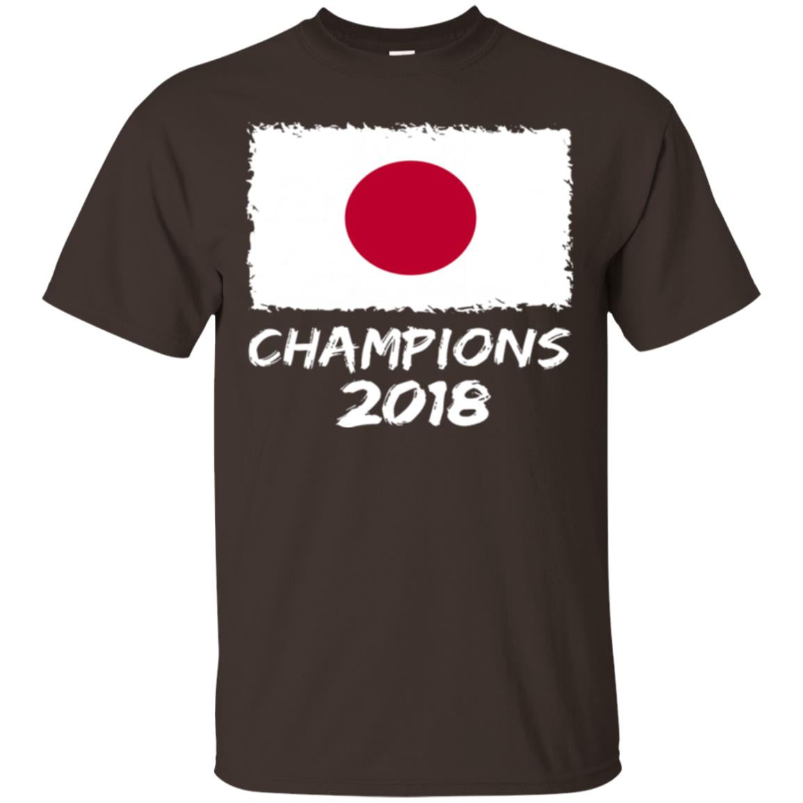 Football Lover T-shirt Japan Champions 2018 T-shirt Dark Chocolate