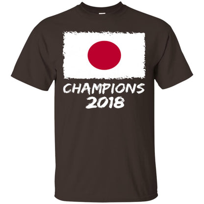 Football Lover T-shirt Japan Champions 2018 T-shirt Dark Chocolate