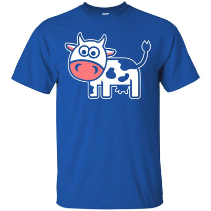 Cute Comic Cow Lover T-shirt Royal