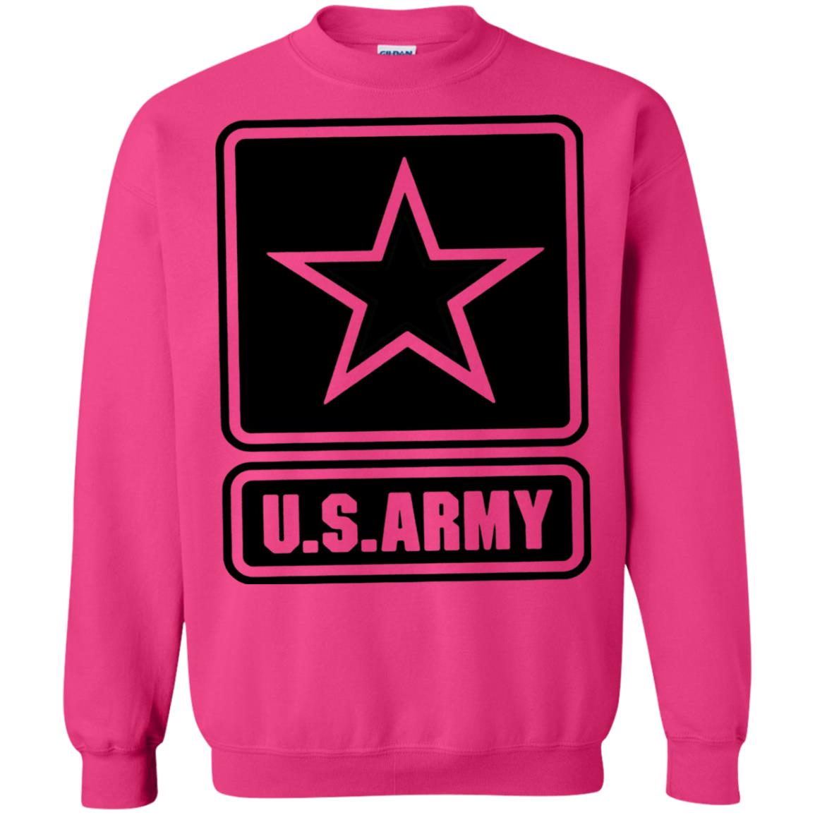 Us Army Black Logo United States Design T-shirt Heliconia