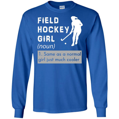 Field Hockey Girl Hockey Lover T-shirt Royal
