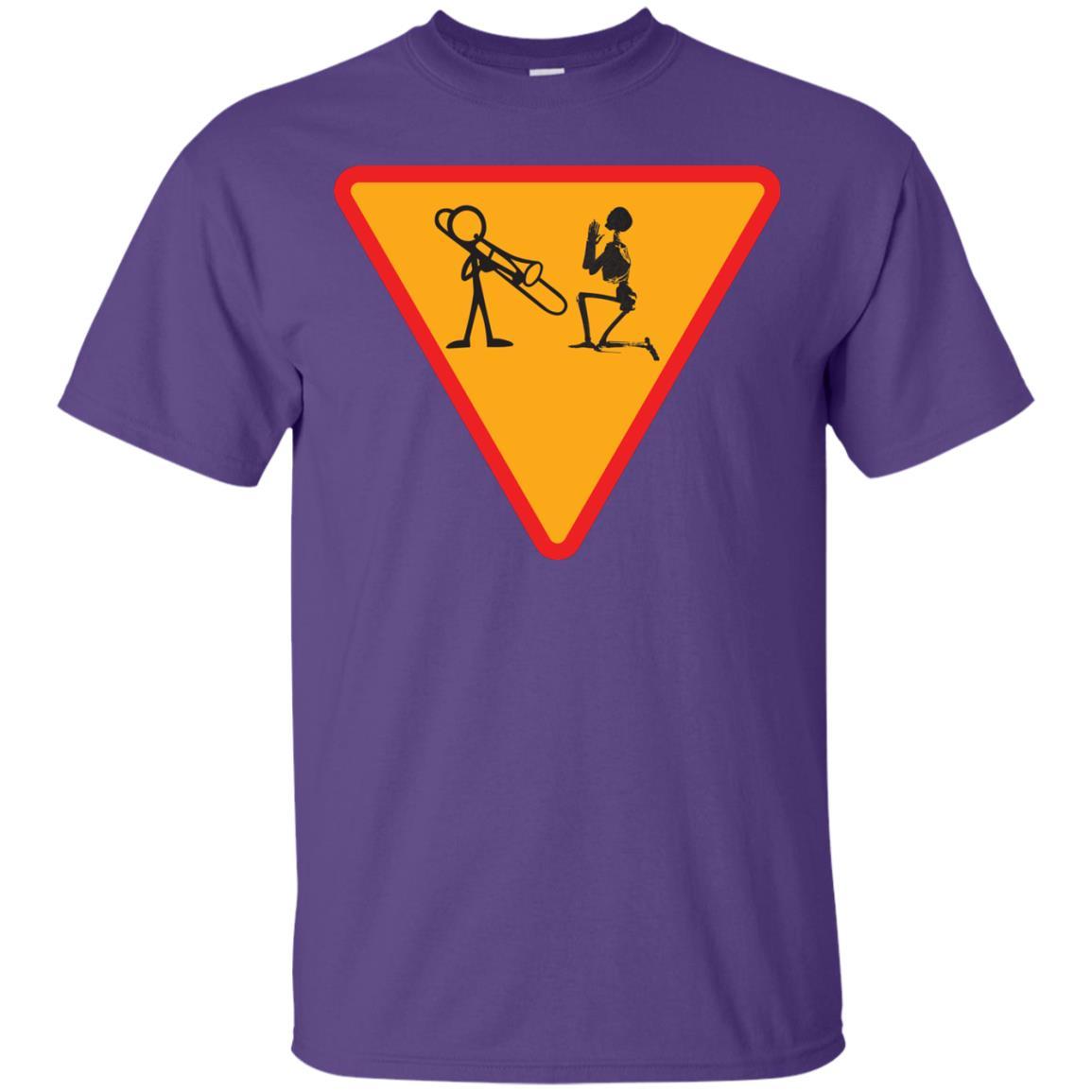 Trombone Lovers T-Shirt Funny Trombone Purple