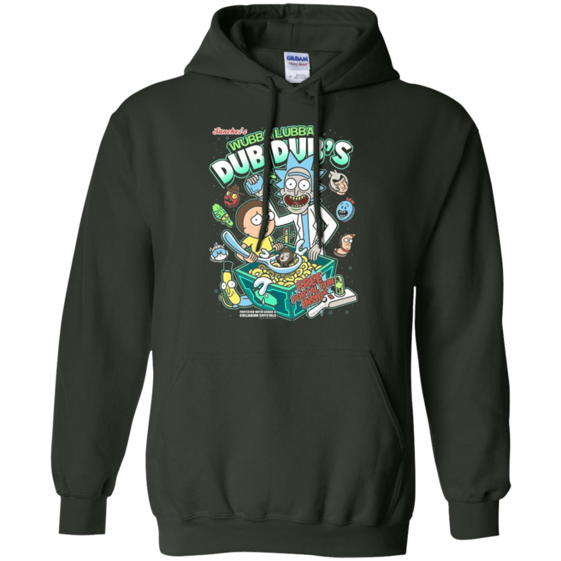 Movie T-shirt Wubba Luba Dub Dub_s Cereal Forest Green