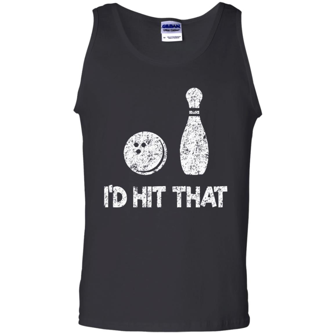 Funny Bowling Lover T-shirt T-shirt I_d Hit That Black