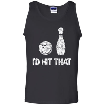 Funny Bowling Lover T-shirt T-shirt I_d Hit That Black