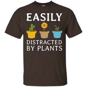 Easily Distracted By Plants Gardener ShirtG200 Gildan Ultra Cotton T-Shirt