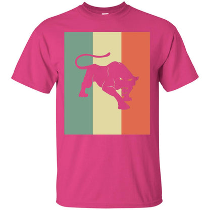 Black Panther Silhouette Gift Shirt Retro Vintage Classic Tee Heliconia