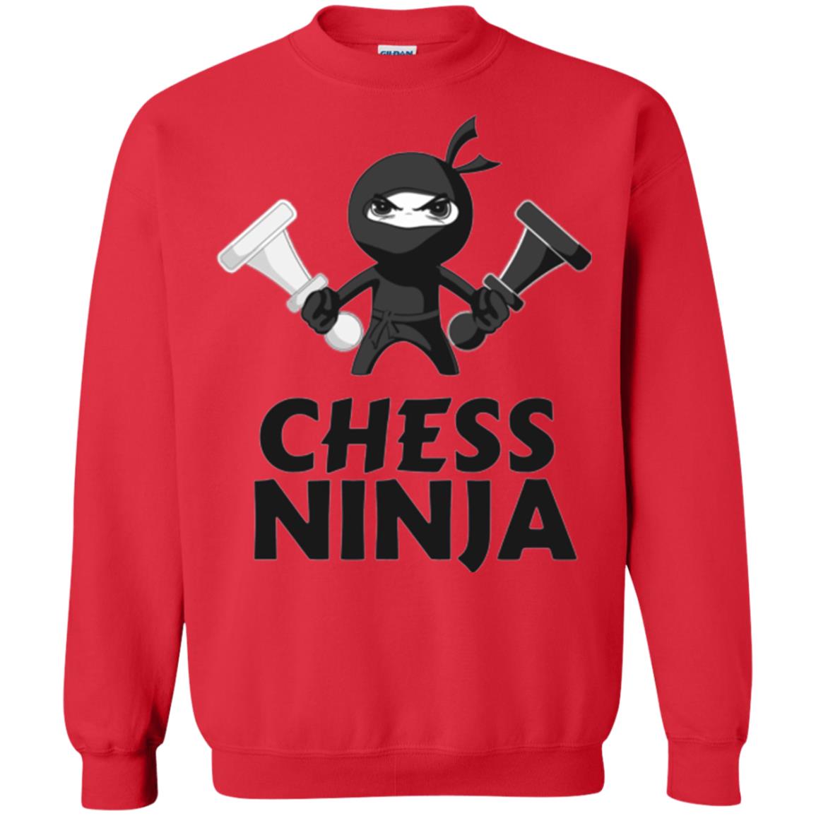 Funny Chess Ninja T-shirt Red