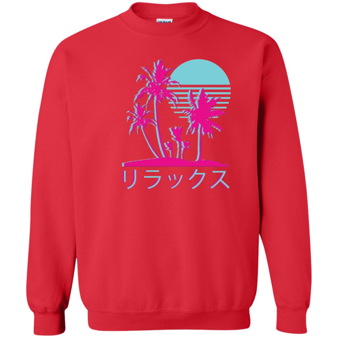Aesthetic Vaporwave Otaku Summer Shirt Red