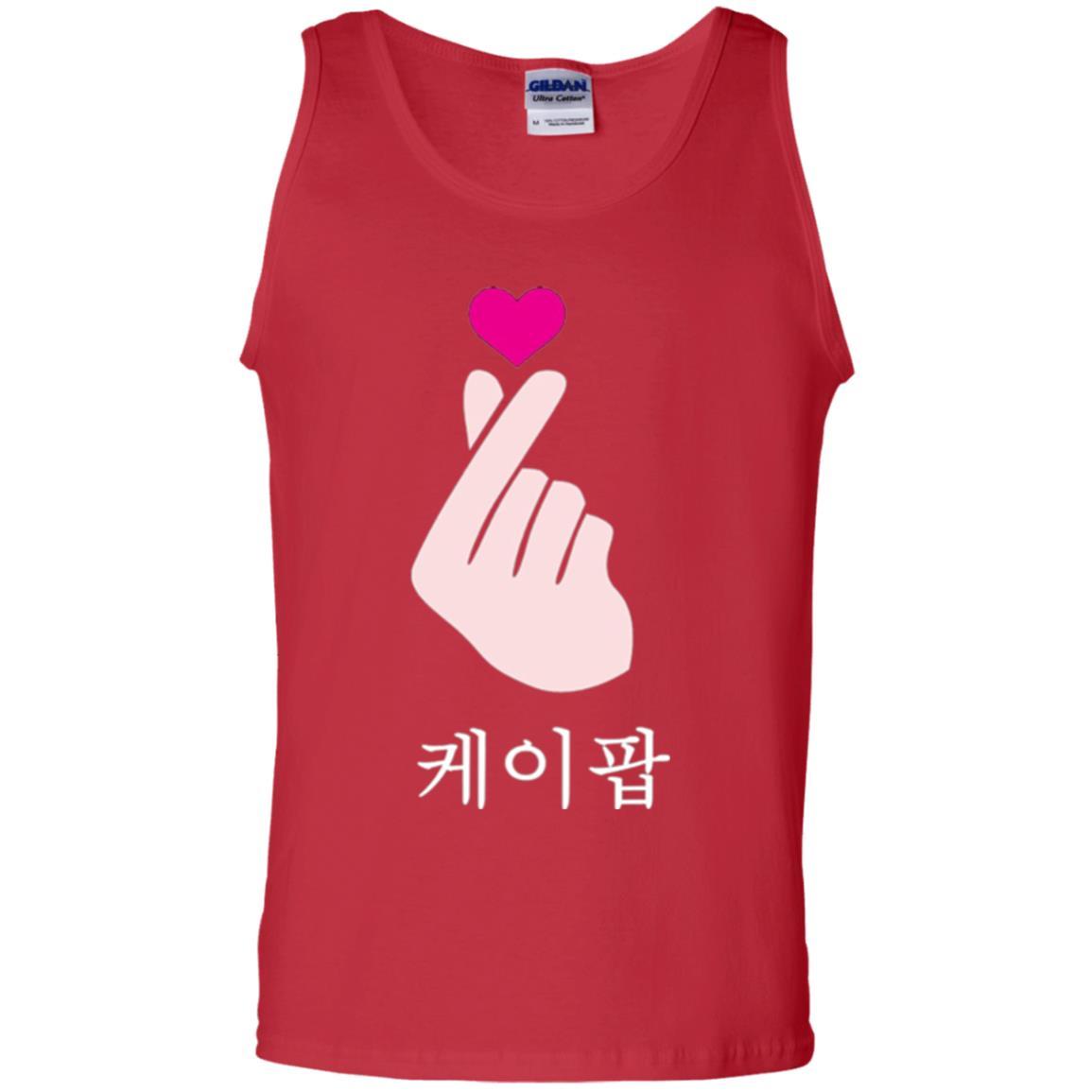 K-pop T-shirt Hand Symbol Cute Korean Music Red