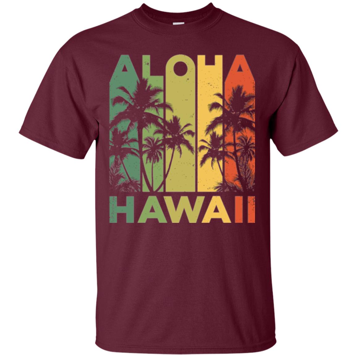 Vintage Hawaiian Islands T-shirt Maroon